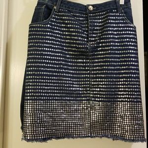 JEAN MINI SKIRT Stars & Stripes!